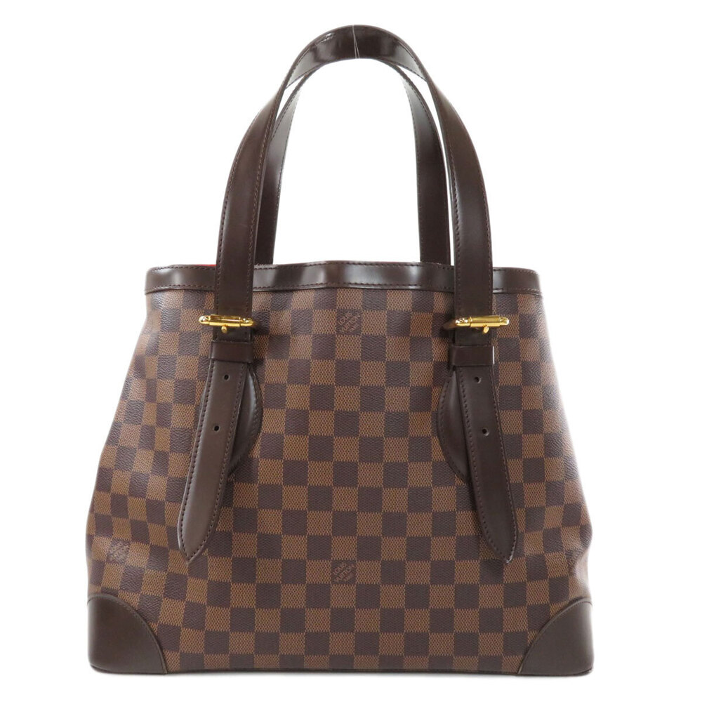 Louis Vuitton Ebene Brown Damier Hampstead Bag Tote Canvas Brown